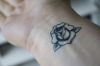 Temporary rose tattoo image